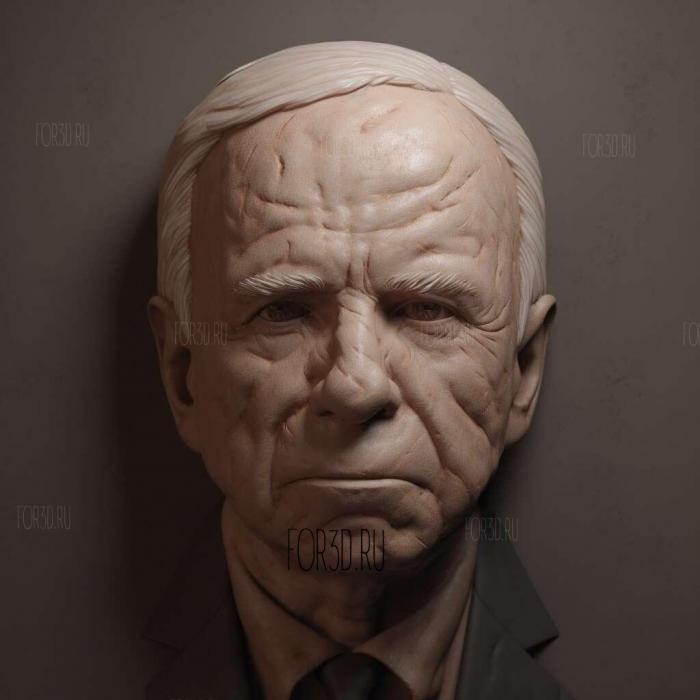 John McCain 3 stl model for CNC